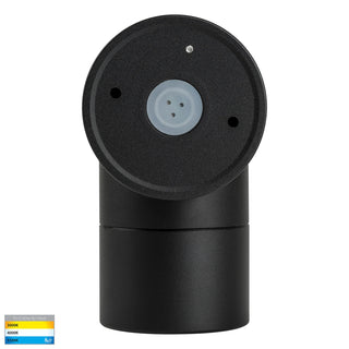 Havit Maxi Tivah fixed wall pillar light in black powder coated aluminium with cylindrical exterior design