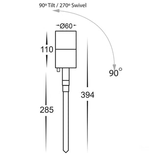 HV1427T Poly-Powder Coated Black LED Spike Light , Davoluce Lighting, HAVIT Lighting