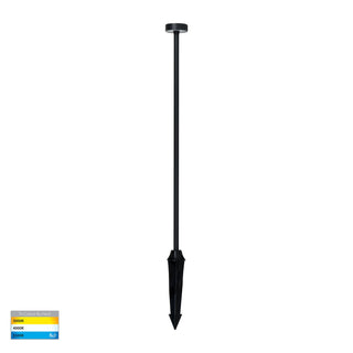 Vertex Black LED Bollard Spike Light – Ø60mm Head