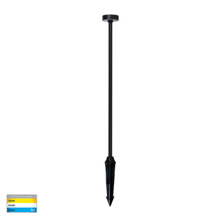 Vertex Black LED Bollard Spike Light – Ø70mm Head