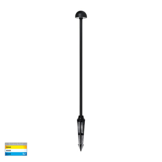 Madna Black LED Bollard Spike Light – Ø60mm Head