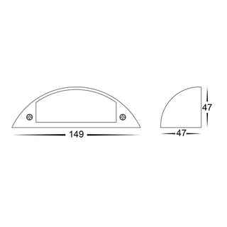 HV3252T-12V - Curva 5W LED Step Lights