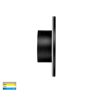 Havit HV3591T-BLK Halo Black TRI Colour LED Wall Light, similar to Unios Iris exterior wall lights. Australia wide delivery by Davoluce Lighting