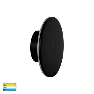 Havit HV3591T-BLK Halo Black TRI Colour LED Wall Light, similar to Unios Iris exterior wall lights. Australia wide delivery by Davoluce Lighting