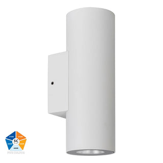 Illuminate your space with the sleek and modern HV3626S-ALU Aries Aluminium Up &amp; Down LED Wall Lights. Built with IP65 rating, these wall lights are available in white or black and include 2 x 6w LED for efficient and long-lasting lighting. Upgrade your home or office with this stylish and functional lighting solution.