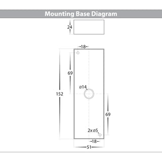 HV3633T - Veldi Square TRI Colour Up & Down Wall Lights