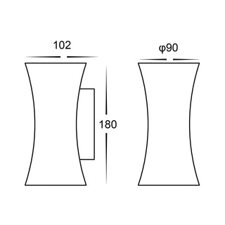 HV3635T - Savannah Up & Down LED Wall Lights