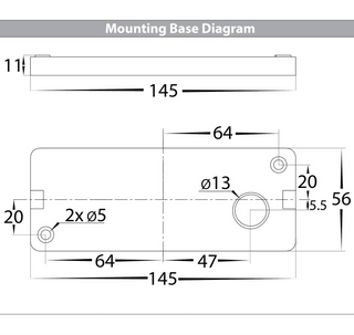 Havit HV3647T-BLK Essil Black Fixed Down LED Wall Light | Davoluce