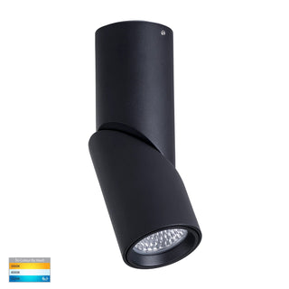 HV5822T - Nella Black 7w Surface Mounted Rotatable LED Downlights