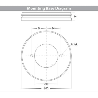 Havit HV5824T-BLK | HV5824T-WHT - Nella 18w Surface Mounted Rotatable LED Downlights