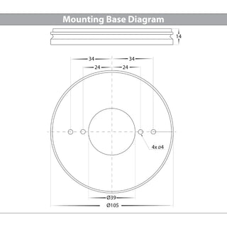 Havit HV5825T-BLK | HV5825T-BLK-12V - Nella Black 24w Surface Mounted Rotatable LED Downlight