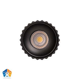 Havit Nella 7W Surface Mounted LED Downlight IP65 5CCT 60° Honeycomb Lens Black or White