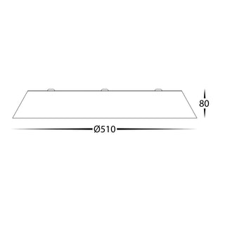 Noyer Walnut Timber LED Oyster - 4 Sizes