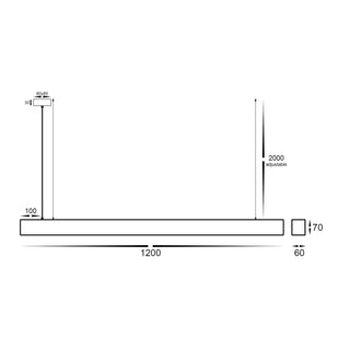 HV6001T Proline 6070 LED Pendant 40w