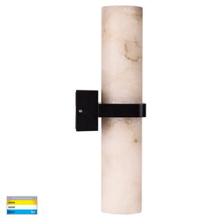 Albast Up & Down Wall Light with Alabaster Glass