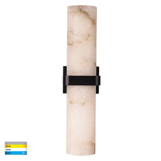 Albast Up & Down Wall Light with Alabaster Glass