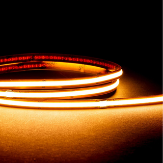 Roll of LED strip light on a dark background