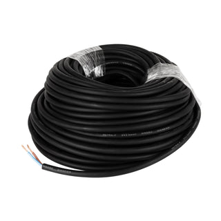 Havit 2 x 2.5mm outdoor garden lighting cable 50 metre roll black low voltage landscape lighting cable