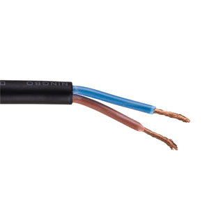 Havit HV9995-2.5 garden lighting cable dimensions and conductor specification drawing showing 2 x 2.5mm² cores