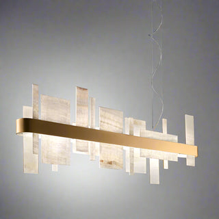 Yumi 14cm Marble Pendant Light – Black or Satin Brass Canopy