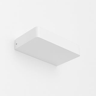 Minimalist white LED wall uplighter on dark wall – Davoluce Lighting
