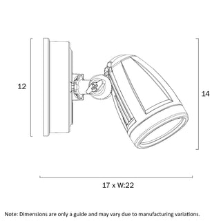 Illume LED Double Adjustable Outdoor Spotlight