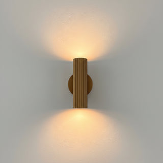 Eglo PORTILLO bronze up and down indoor wall light installed on a wall