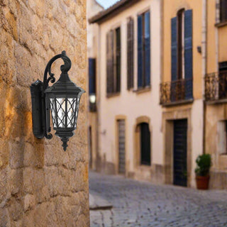 TELBIX BRINLEY 28 EXTERIOR WALL LIGHT. SPANISH STYLE OUTDOOR LIGHTS. FRENCH PROVINCIAL STYLE EXTERIOR LIGHTS