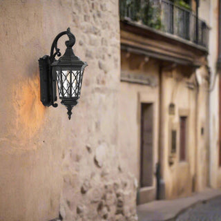 Telbix BRINLEY 35 EXTERIOR WALL LIGHT. Spanish style outdoor wall light