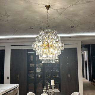 Mazone Large Crystal Chandelier- Ex Display