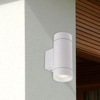 Telbix KMAN EXTERIOR 2 WALL LAMP Black, Davoluce Lighting