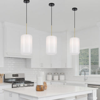 Telbix KOROVA 1LT Medium Pendant With opal glass. best pendant lights for hallways, pendants for kitchen island, bedside pendant lights Australia, modern pendant lighting for restaurants Available from Davoluce Lighting