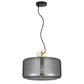 Telbix KOROVA 1LT Large Pendant With Smoke glass. Best pendant lights for hallways, Smoke glass pendants for living room, pendant lights for bedrooms Australia, modern pendant lighting above dining tables are available from Davoluce Lighting