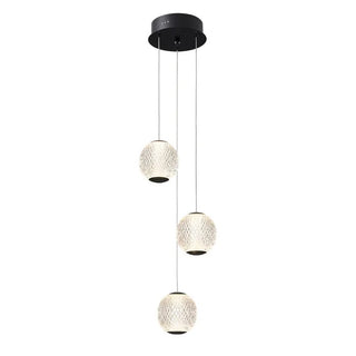 Vencha Langdon 3 Light LED Pendant in Black Pendant light ideally suited for installation around staircases, voids. Can be also installed above tables, entry foyers. We have huge selection of pendant lights available for immediate delivery from our Melbou