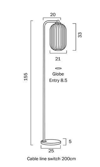 Telbix Lark Floor Lamp from $223.00