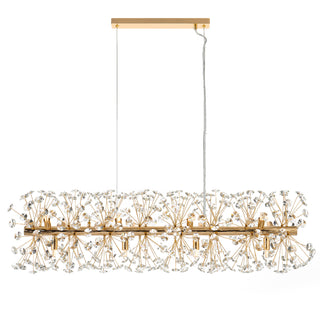 TELBIX LERIDA 12 LIGHT RECTANGULAR PENDANT