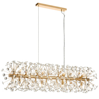 TELBIX LERIDA 12 LIGHT RECTANGULAR PENDANT