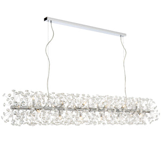 TELBIX LERIDA 18 LIGHT RECTANGULAR PENDANTS