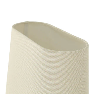 Carden Modern Brass Floor Lamp with Ivory Shade – 156cm