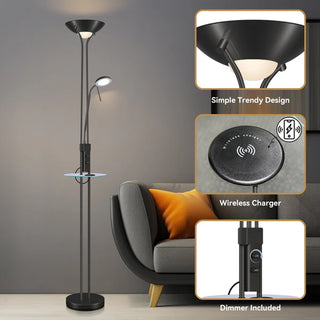Luba LED Mother & Child Floor Lamp