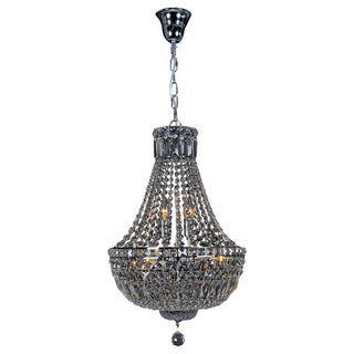 Classique Medium 50cm 6 Light Basket Crystal Glass Chandelier