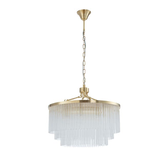 Evangeline Medium 60cm 8 Light Chandelier Satin Brass