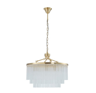 Evangeline Medium 60cm 8 Light Chandelier Satin Brass