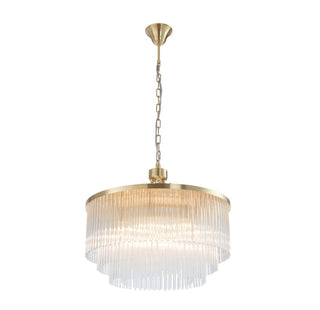 Evangeline Medium 60cm 8 Light Chandelier Satin Brass