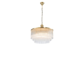 Evangeline Medium 60cm 8 Light Chandelier Satin Brass