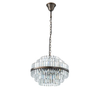 Evelyn Medium 50cm 4 Light Chandelier Antique Brass