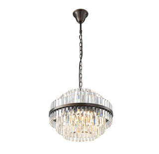 Evelyn Medium 50cm 4 Light Chandelier Antique Brass