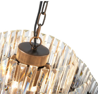 Evelyn Medium 50cm 4 Light Chandelier Antique Brass