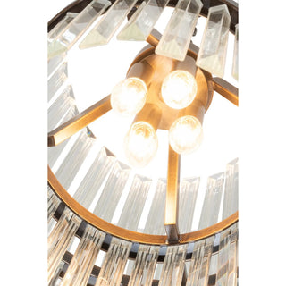 Evelyn Medium 50cm 4 Light Chandelier Antique Brass