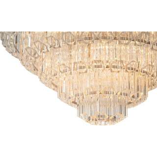 Calista Extra Large 85cm 12 Light 5 Tier Chandelier Brushed Nickel